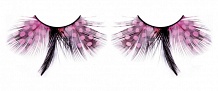 Ресницы розовые  перья