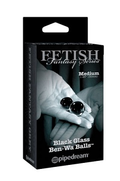   Medium Black Glass Ben-Wa Balls   