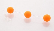 Анальные шарики 19,5см оранжевый