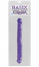  Basix Rubber Works - 12" Double Dong - Purple