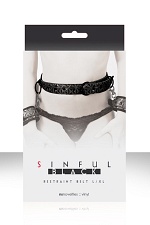    Sinful Black Restraint Belt Large 