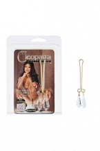 Зажимы для половых губ Cleopatra Collection Clitoral Jewelry с кристаллами прозрачные