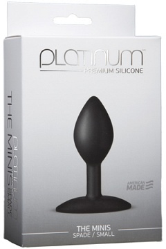   Platinum Premium Silicone - The Mini's Spade Small - Black S 