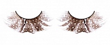 Ресницы коричневые  перья