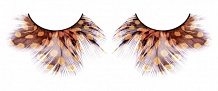 Ресницы жёлто-коричневые  перья
