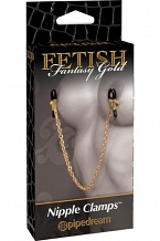    Fetish Fantasy Gold Chain Nipple Clamps   
