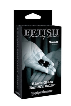   Small Black Glass Ben-Wa Balls   