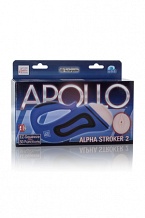 Мастурбатор-вагина Apollo™ Alpha Stroker™ Alpha Stroker™ 2 с вибрацией голубой