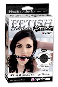  Fetish Fantasy Extreme Silicone Breathable Ball Gag - Medium 