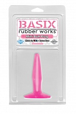  - Basix Rubber Works - Mini Butt Plug - Pink