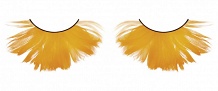 Ресницы оранжевые  перья