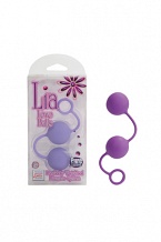 Вагинальные шарики Lia Love Balls фиолетовые