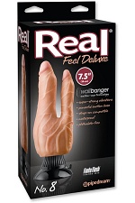  Real Feel Deluxe N8 7,5" Double Penetrator      