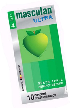 Masculan Ultra 4, 10 , *10 GREEN Apple   (MS1094-41)