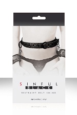   Sinful Black Restraint Belt Small 