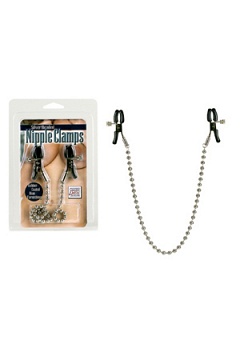    Nipple Clamps Silver Beaded   