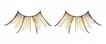 Ресницы коричнево-золотые  перья