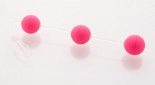 Анальные шарики 19,5см розовые