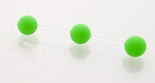 Анальные шарики 19,5см зеленые